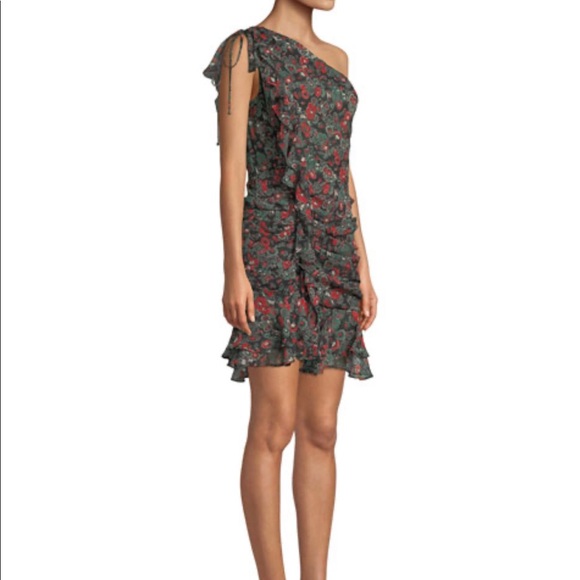 veronica beard one shoulder dress